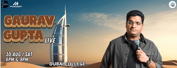 Gaurav Gupta Live in Dubai 2025 - Comedy Events - Image 3