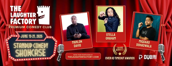 The Laughter Factory June 2025 in Dubai and Abu Dhabi - Comedy Events - Image 3