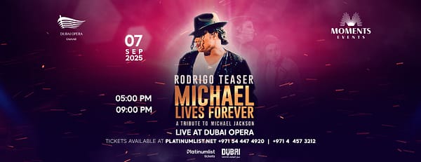 Michael Lives Forever by Rodrigo Teaser - A Tribute to Michael Jackson in Dubai Opera - Concerts - Image 3