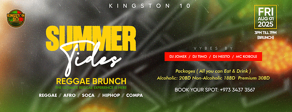Summer Tides Reggae Brunch at Kingston10 - Brunches - Image 3
