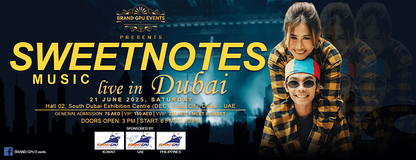 Sweetnotes Music Concert in Dubai - Filipino Events - Image 3