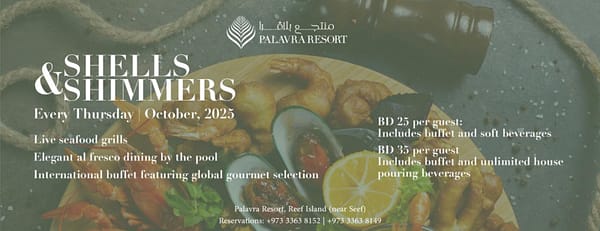 Shells & Shimmers at Palavra Resort, Bahrain - Nightlife - Image 3
