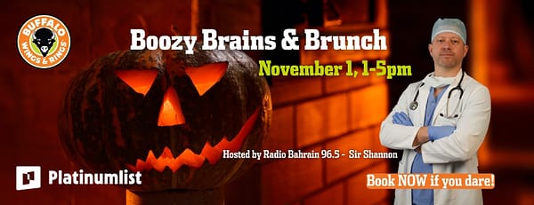 Boozy Brains & Brunch at Buffalo Wings & Rings, Bahrain - Halloween - Image 3
