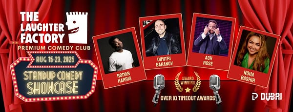 The Laughter Factory August 2025 in Dubai and Abu Dhabi - Comedy Events - Image 3