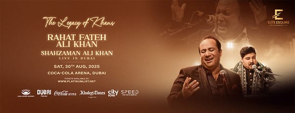 Legacy of the Khans - Ustad Rahat Fateh Ali Khan and Shazman Ali Khan in Dubai - Desi Events - Image 3
