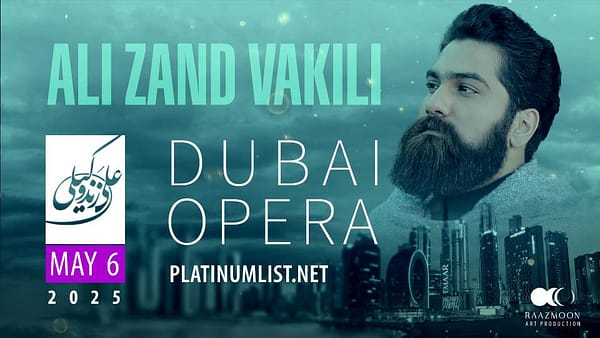 Ali Zand Vakili Farsi Concert at Dubai Opera - Persian Events - Image 2