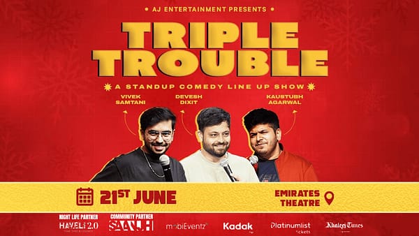 Vivek Samtani and Kaustubh Agarwal live in Dubai Comedy Events
