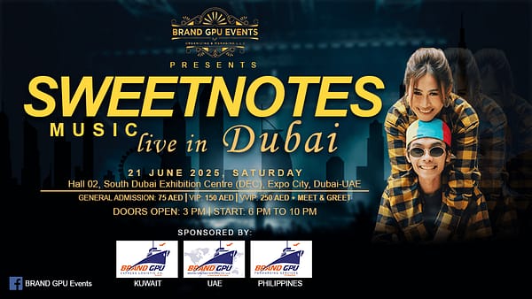 Sweetnotes Music Concert in Dubai - Filipino Events - Image 2