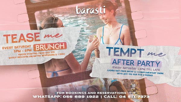 Tease Me - A Sunset Pool Brunch & After Party at Barasti in Dubai - Nightlife - Image 2