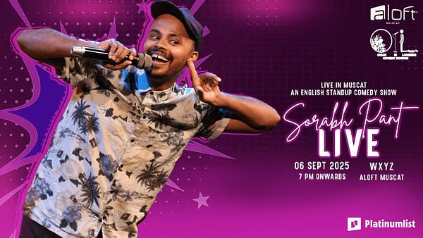 Sorabh Pant Standup Comedy Show at Aloft Muscat - Shows and Theatrical Plays - Image 2