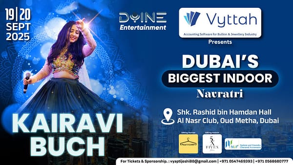 Dandiya with Kairavi 2025 Live in Dubai - Desi Events - Image 2