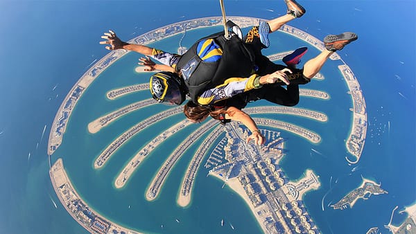 Tandem Skydive Palm Drop Dubai with Free Yacht Experience - Skydive Dubai - Image 2