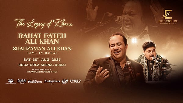 Legacy of the Khans - Ustad Rahat Fateh Ali Khan and Shazman Ali Khan in Dubai - Desi Events - Image 2
