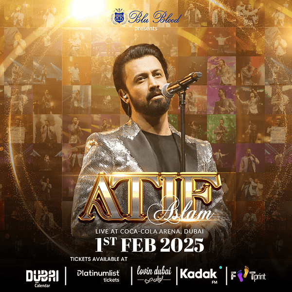 Atif Aslam Live in Coca-Cola Arena in Dubai Desi Events