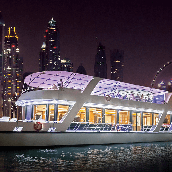 Dubai Marina Dinner Cruise with Live Music & Open Bar Boat Tours and Cruises