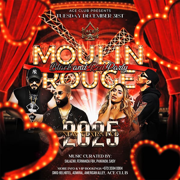 Moulin Rouge New Year's Eve Party at Ace Club New Years Eve Events