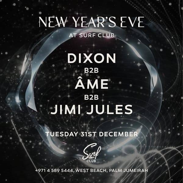 New Year's Eve at Surf Club Dubai New Years Eve Events