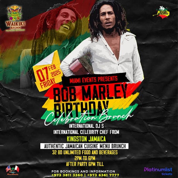 Bob Marley Birthday Celebration Brunch at Waikiki Kitchen Polynesian Restaurant - Elite Crystal Hotel Brunches