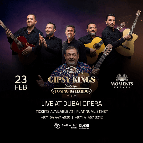 Gipsy King Concert at Dubai Opera Concerts