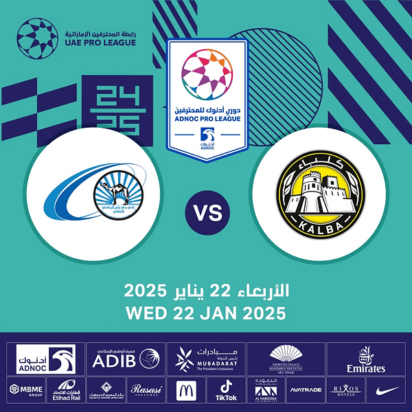 Kalba FC vs Baniyas FC Sports Events