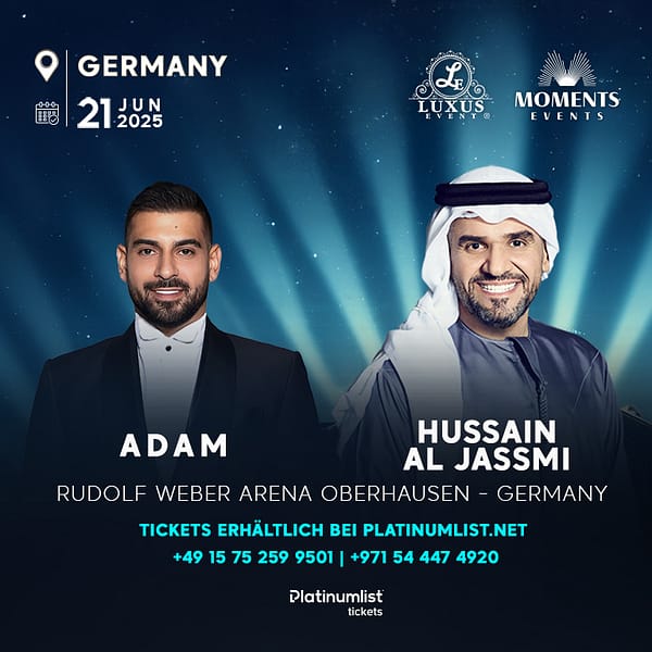 Hussain Al Jassmi & Adam Live at Rudolf Weber Arena in Oberhausen