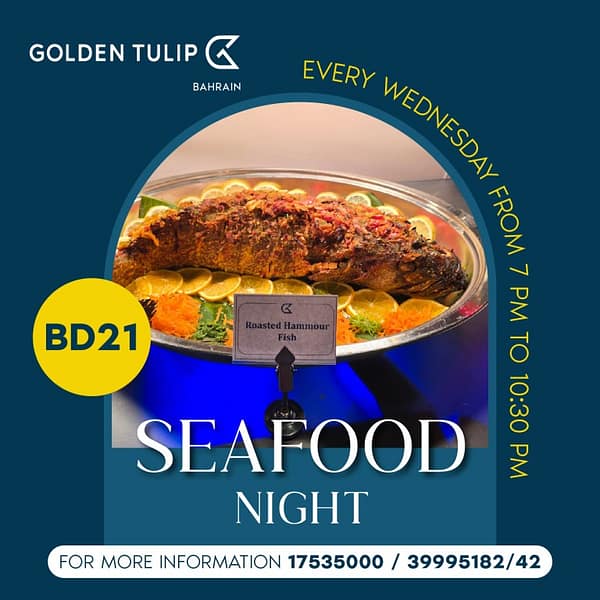 Seafood Night at Alwasmeyyah Restaurant - Golden Tulip Hotel Bahrain Dining Experiences