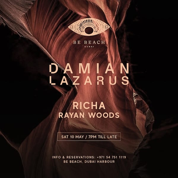 Damian Lazarus at Be Beach Dubai Nightlife