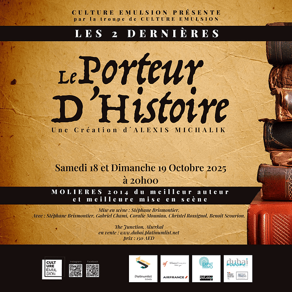 Le Porteur D'Histoire at The Junction in Dubai Shows and Theatrical Plays