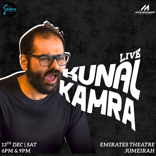 Kunal Kamra Live in Dubai 2025 Shows and Theatrical Plays