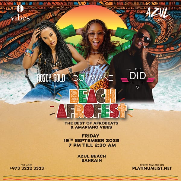 Beach AfroFest: Bahrain’s Biggest Afro Event Featuring DJ Ayane