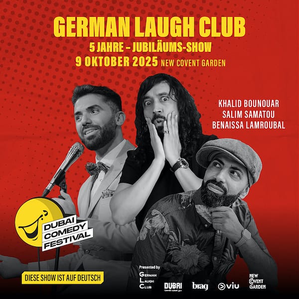 German Laugh Club 5-Year Anniversary Live at Dubai Comedy Festival Dubai Comedy Festival