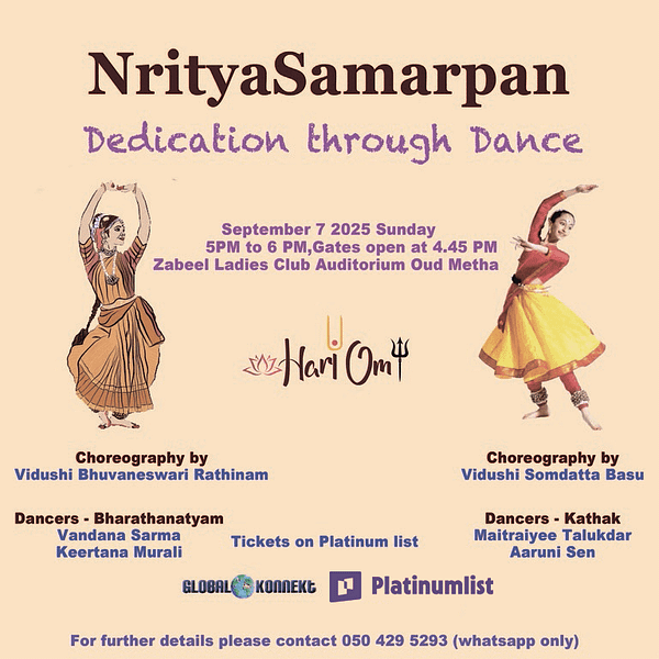 Nritya Samarpan Live in Dubai Desi Events
