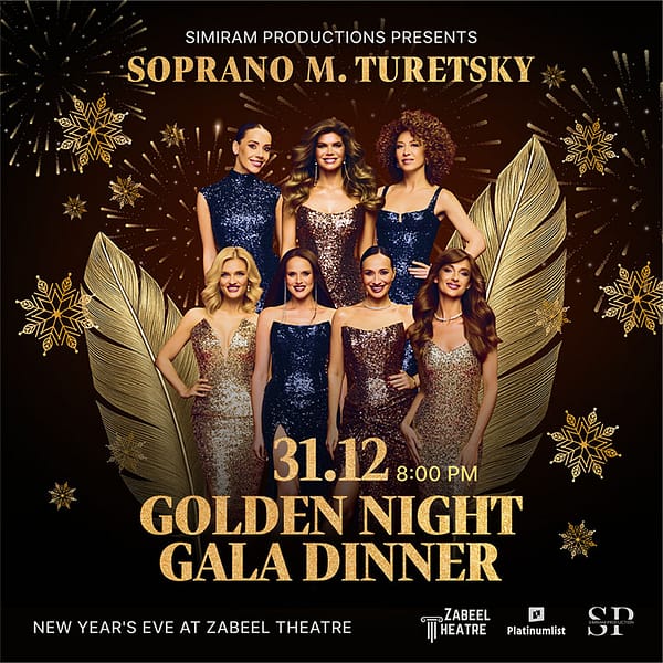 New Years Eve - Golden Night Gala Dinner at Zabeel Theatre in Dubai New Years Eve Events