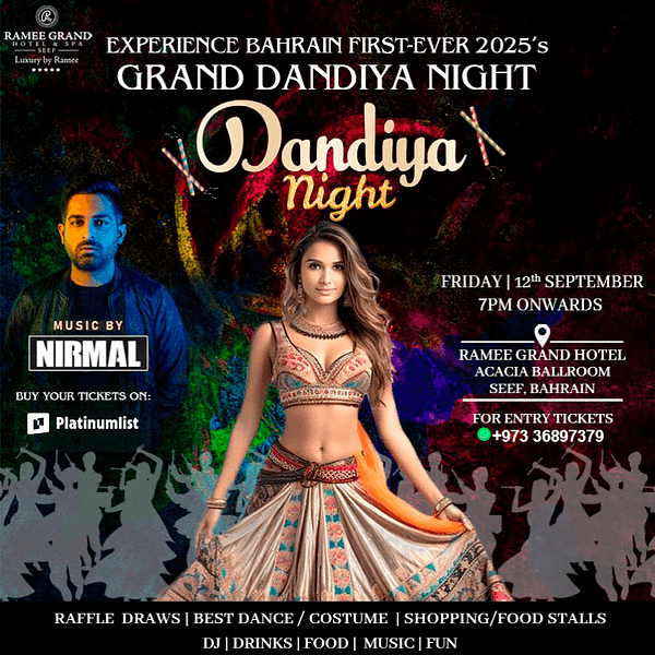 Grand Dandiya Night Bahrain Desi Events