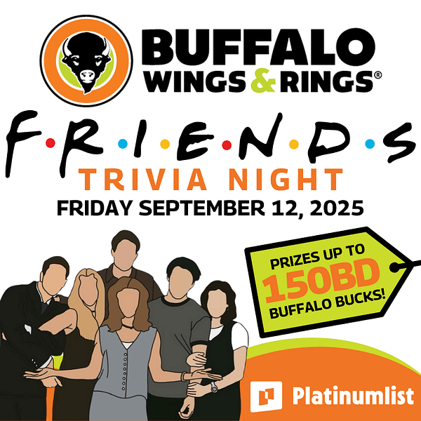 Friends Trivia Night at Buffalo Wings & Rings