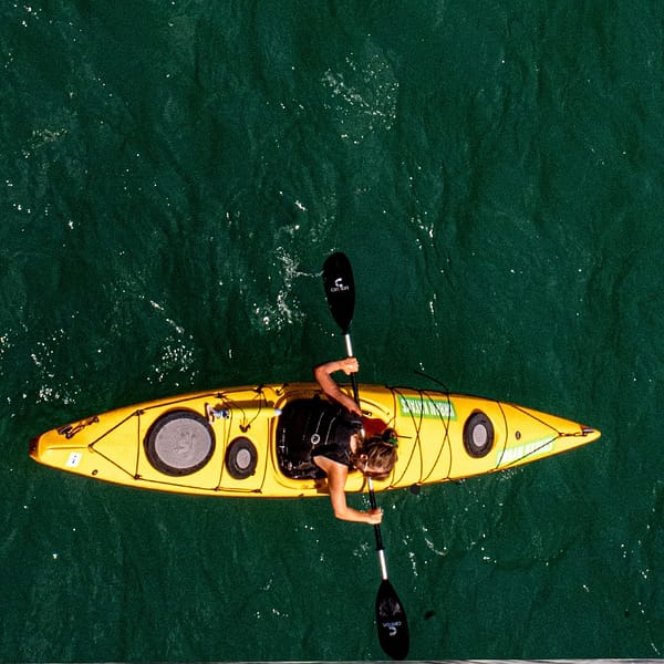 Kayaking at the sea at Old Mina Port - Qool Qatar Must-see attractions