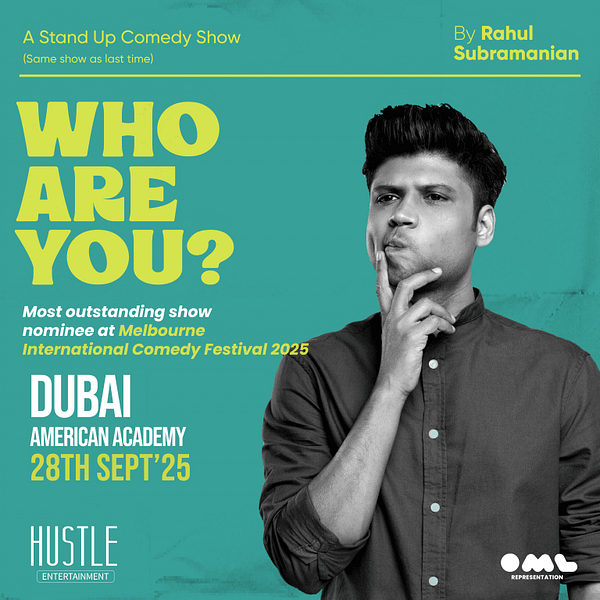 Who Are You? - A Stand Up Comedy Show ft. Rahul Subramanian Shows and Theatrical Plays