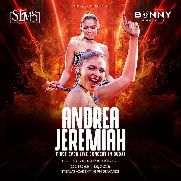 Andrea Jeremiah Live Ft. The Jeremiah Project at Etisalat Academy in Dubai Concerts