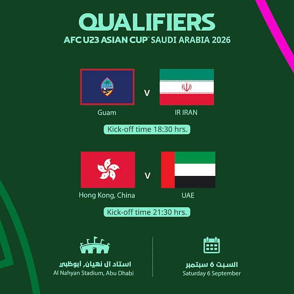 AFC U23 ASIAN CUP 2026 Qualifiers - Matchday 2 Sports Events