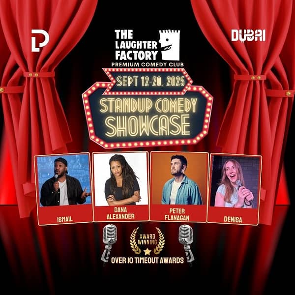 The Laughter Factory September 2025 in Dubai and Abu Dhabi Comedy Events