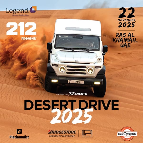 KT Desert Drive 2025 Sports Events