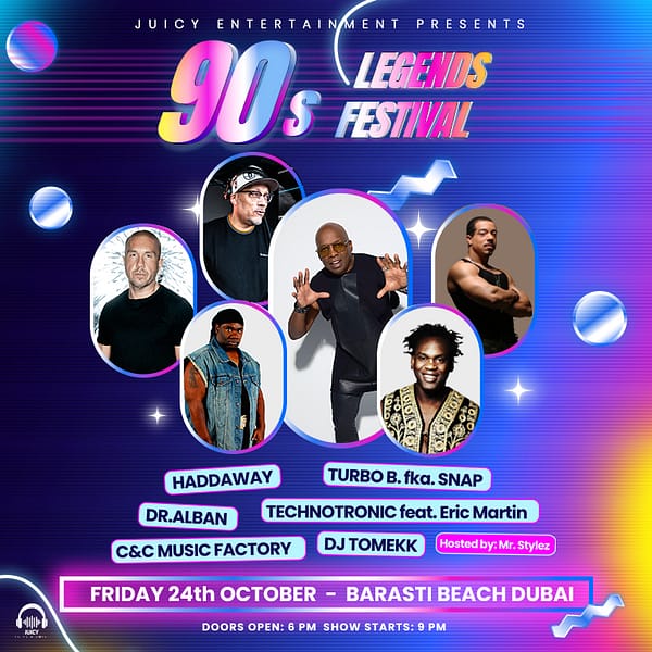 90's Legends Festival at Barasti in Dubai Nightlife