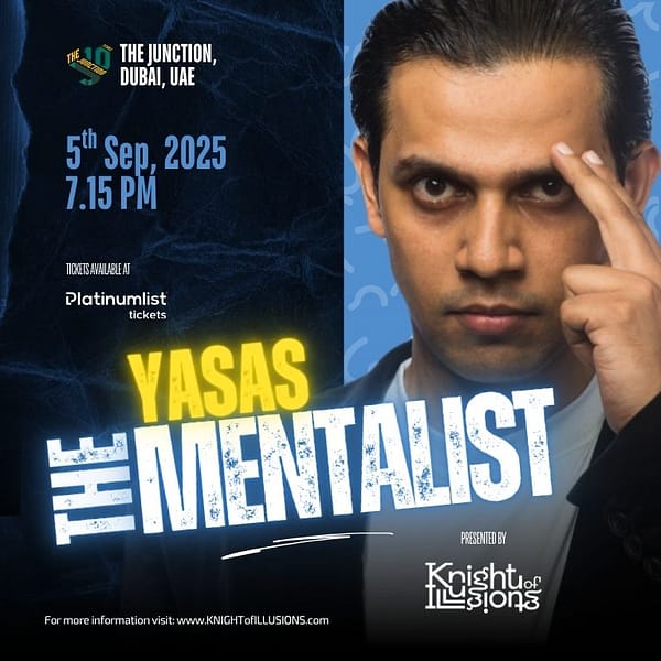 Yasas The Mentalist at The Junction in Dubai Shows and Theatrical Plays